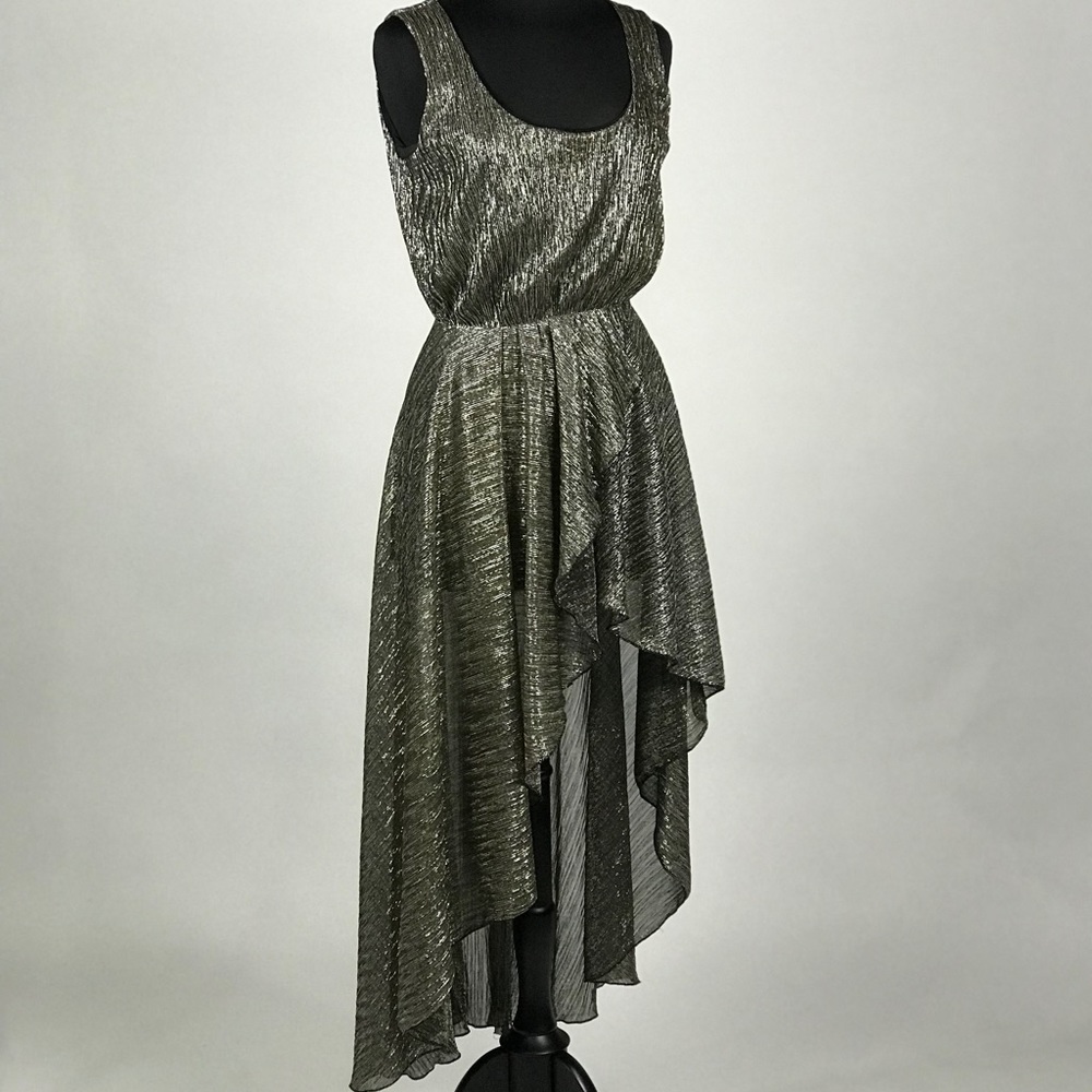 Love Metallic Hi/Lo Dress